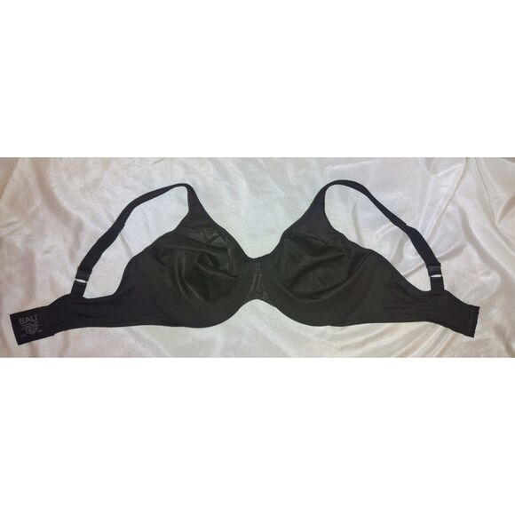 Bali Passion Comfort Minimizer Underwire Bra Size 38DD Seamless Black Plus Size - Picture 4 of 6